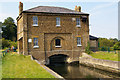 TL3313 : New Gauge House, River Lea, between Hertford and Ware by Jim Osley