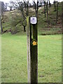 Signpost for Irwell Sculpture Trail  at Chatterton