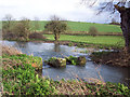 SU0725 : Broken hatches on the River Ebble at Bishopstone by Maigheach-gheal