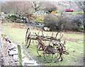 Classic farm machinery on the Chwarel y Faenol site