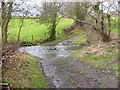 The ford near Derwen-deg