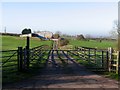 Road to some farm buildings