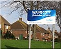 Wainscott Village sign, December 2006