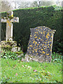 SU1718 : Gravestone and cross in St Marys Churchyard by Maigheach-gheal