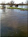 The backwater of the River Nene at Denford