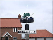 TM1686 : Village Sign, The Tivetshalls by Ian Robertson