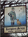 Sign for the Keepers Arms, Trotton