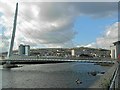 SS6692 : Swansea through the sail bridge by David Luther Thomas