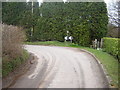 Bend in the road, Caerlicken Lane