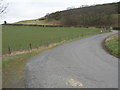 Bend in the road near Upper Tofts