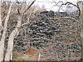 Disused slate quarry waste