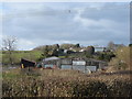 Farm buildings north of Llanddewi Rhydderch