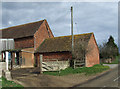 SO8489 : Barns at Camp Farm near Greensforge in Staffordshire by Roger  D Kidd