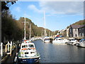 The inner dock of the Felinheli Marina