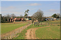 Approaching Whelpley Farm on footpath from Whiteparish