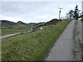 Driveway and the view West towards Muie