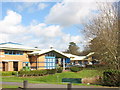 View across to small business units at Lon y Fedwen