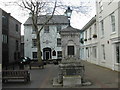 The Dartmouth Inn and the Victoria Fountain, Totnes