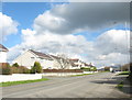 The Llanberis road and the entrance to Stad Rhosbodreual