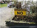 Protest sign, Twyn Shon-Ifan