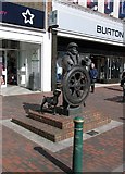 TQ9063 : Sculpture, High Street, Sittingbourne by John Salmon