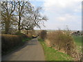 Country road approaching Sudborough from the south