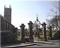 Church gates, St Michael and All Angels, Princetown, Dartmoor