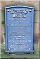 Plaque on Abercorn Bridge