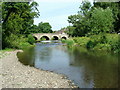SO4073 : River Teme bridge, Leintwardine by Peter Evans