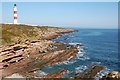 NH9487 : Tarbat Ness Portmahomack Lighthouse by Jim Bain