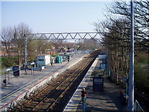 SJ7994 : Stretford Tram Station and Manchester United Stadium by R Greenhalgh