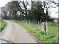 Footpath from lane near Park Gate