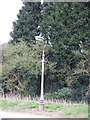 Street lamp near Old manor Farm