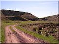 NT9809 : Farm road south of Hazeltonrig by Kenneth   Ross