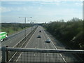 Looking South along the M6 at Smithswood