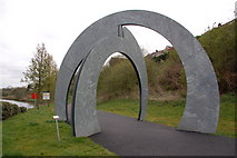 J2764 : Sculpture, Lisburn (2) by Albert Bridge