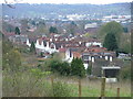 Hughenden Road back gardens from White Hill