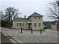 TL2809 : New Gatehouse for  Woolmer's Park by Jeff Tomlinson
