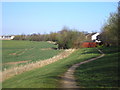 Path following the former railway line