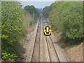 Railway, from bridge at Penperlleni