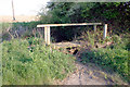 Small footbridge over a stream