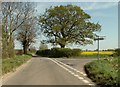 Road junction, just east of Tannington