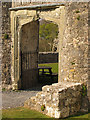 SS4986 : Oxwich Castle Entrance by Pam Brophy