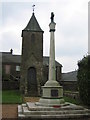 Old Church Tower and  Memorial for Great War