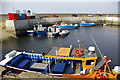 Passenger boats at North Sunderland Harbour, Seahouses