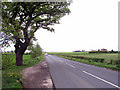 The road to the A166 junction