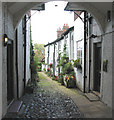 Cobbled mews Knutsford, off King Street