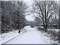 Wortwell Low road in the snow