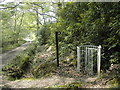 To a path on the  Hamptworth Estate