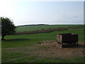 Sheep feeder near Tyn-y-rhyd